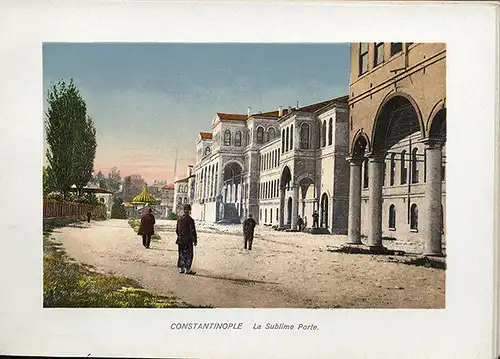 Türkei Orient Konstantinopel Stadt Typen altes Farblitho Bilder Album 1896