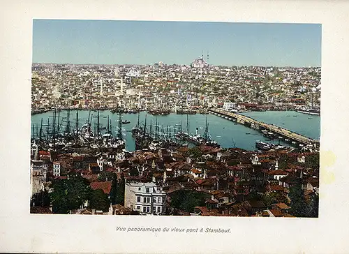 Türkei Orient Konstantinopel Stadt Typen altes Farblitho Bilder Album 1896