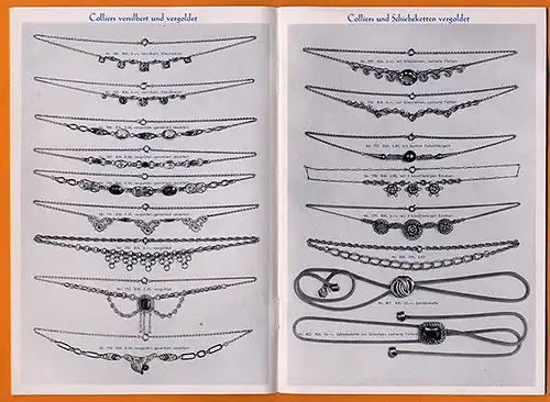 Idar Oberstein Schmuck Waren Fabrik Julius Moser Ringe Broschen Katalog 1938