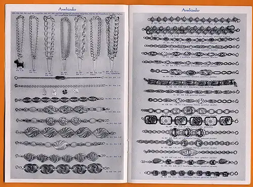 Idar Oberstein Schmuck Waren Fabrik Julius Moser Ringe Broschen Katalog 1938