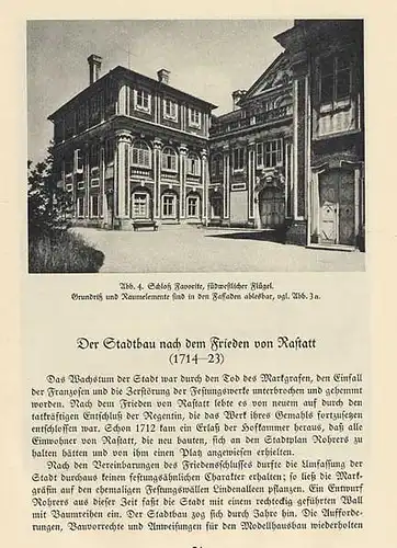 Baden Rastatt Schloß Kirche Barock Architektur Baumeister Rohrer Buch 1936