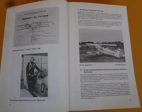 Rheinland Pfalz Luftfahrt Flugzeug Konstrukeur Carl Clemens Bücker aus Koblenz 
