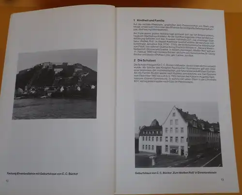 Rheinland Pfalz Luftfahrt Flugzeug Konstrukeur Carl Clemens Bücker aus Koblenz 