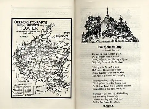 Niedersachsen Weser Kreis Höxter Geschichte Chronik Volkskunde 2 Bände 1927