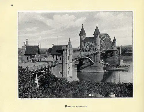 Rhein Schiffahrt Burgen Städte Mainz Bonn Köln Düsseldorf Bilder Album 1898