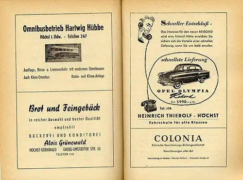 Odenwald 1200 Jahre Michelstadt Stadt Geschichte Chronik Festschrift  1955