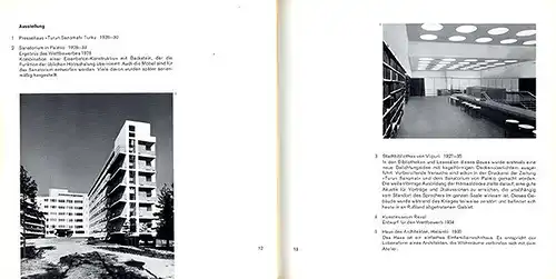 Finnland Architektur Design Moderne Alvar Aalto Ausstellung Katalog Berlin 1963 