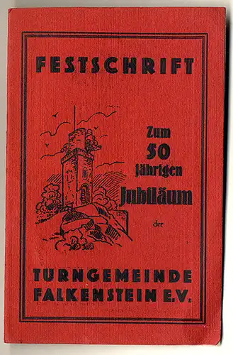 Hessen Taunus Falkenstein 50 Jahre Turnverein Festschrift von 1932