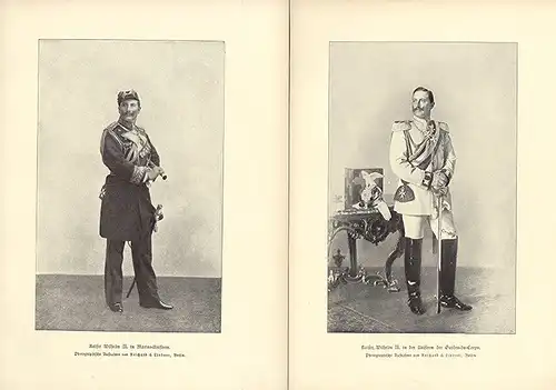 Deutsches Reich Kaiser Wilhelm Bilder Uniform 9 Porträt Tafeln 1913