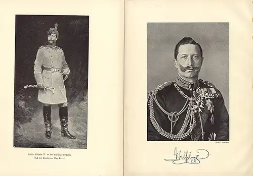 Deutsches Reich Kaiser Wilhelm Bilder Uniform 9 Porträt Tafeln 1913