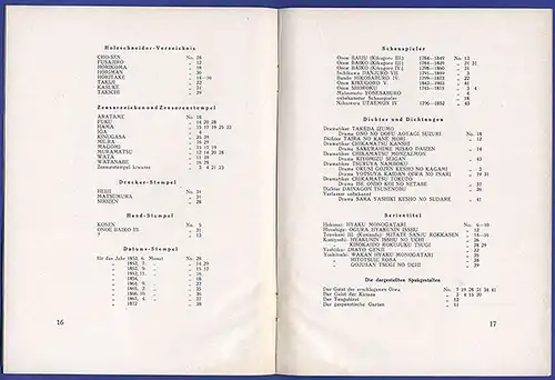 Japan Kunst Grafik Geister Gespenster Katalog zur Ausstellung Berlin 1927