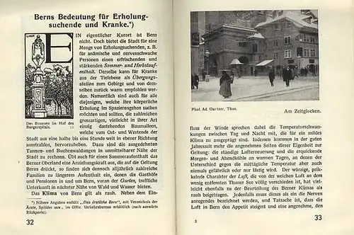 Schweiz Bern Stadt Geschichte Architektur alter Reiseführer Jugendstil 1913