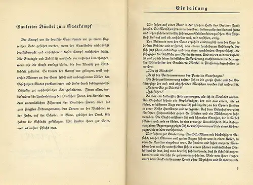 Deutsche Geschichte Saar Saarland Versailler Vertrag Abstimmung Buch 1935