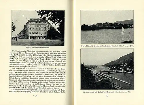 Heidelberg Neckar Natur Stadt Geschichte Vororte Schloss Universität Buch 1931