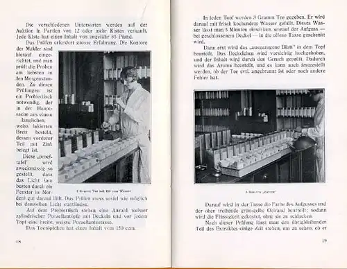 Asien China Indien Ceylon Japan Tee Anbau Ernte Handel Export Buch 1926