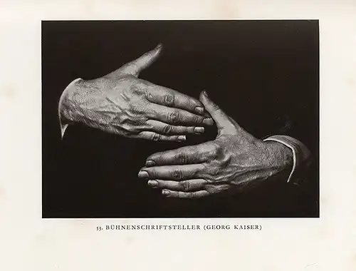 Hände berühmter Menschen Kunst Fotografie Psyche Körpersprache Bildband 1929