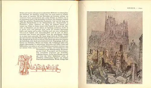 Weltkrieg Frankreich Deutsche Soldaten Malerei Kunst Grafik Buch 1942