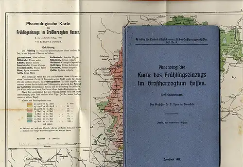 Großherzogtum Hessen Darmstadt Klima Wetter Frühlingseinzug Obstbau Buch 1911