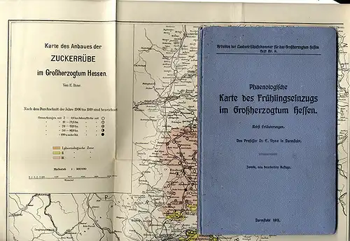 Großherzogtum Hessen Darmstadt Klima Wetter Frühlingseinzug Obstbau Buch 1911