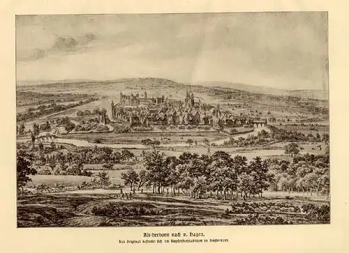 Hessen 1000Jahre Stadt Herborn Chronik Geschichte Jugendstil Buch 1914
