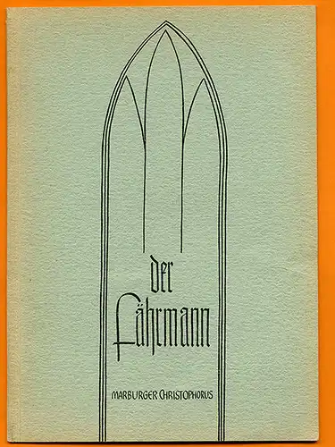 Marburg Schloss Kapelle Fresken Bild Heiliger Christophorus Buch 1960