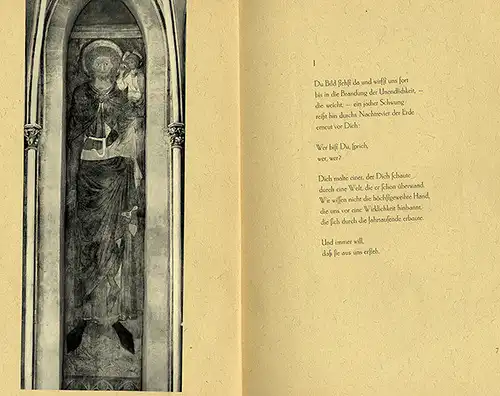 Marburg Schloss Kapelle Fresken Bild Heiliger Christophorus Buch 1960