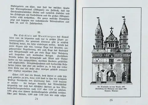 Rhein Pfalz Speyer Kaiser Dom Architektur Baugeschichte Führer 1927