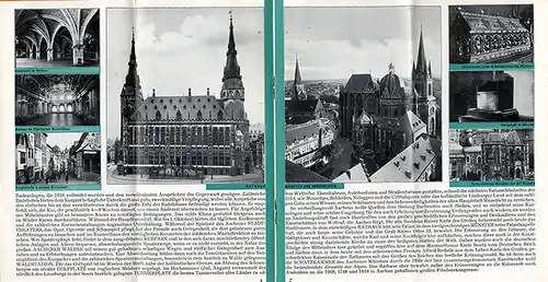 Rhein Westfalen Aachen Stadt Geschichte Architektur Reiseführer Prospekt 1929