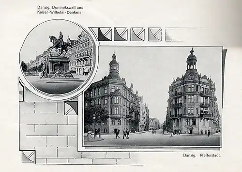 Deutsches Kaiserreich Ostsee Danzig Stadt Architektur Bilder Album 1908