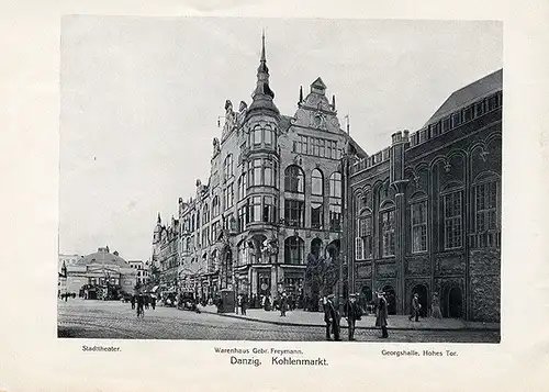 Deutsches Kaiserreich Ostsee Danzig Stadt Architektur Bilder Album 1908