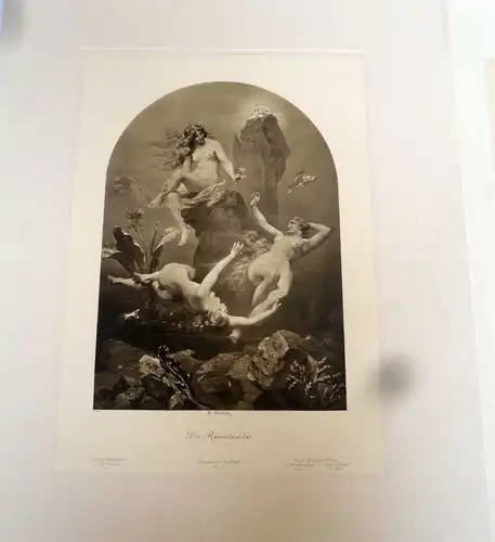 Norddeutscher Lloyd Bremen Dampfer Ems  Dielitz Wandbilder Grafik Art Mappe 1884