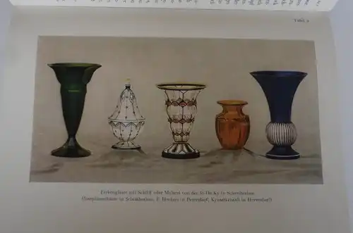 Deutschland Europa Glas Kunst Design Dekor Moderne Marken Technik Buch 1925