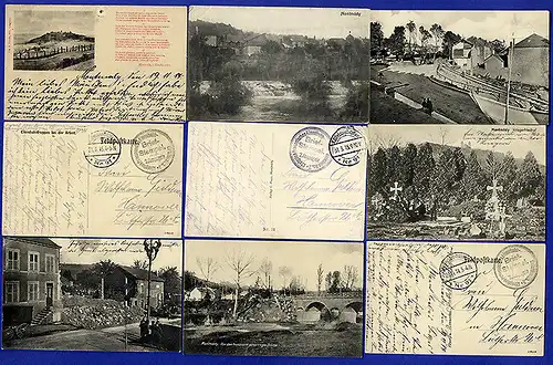 Weltkrieg Frankreich Westfront Montmedy 14 Eisenbahn Feldpost Karten 1916