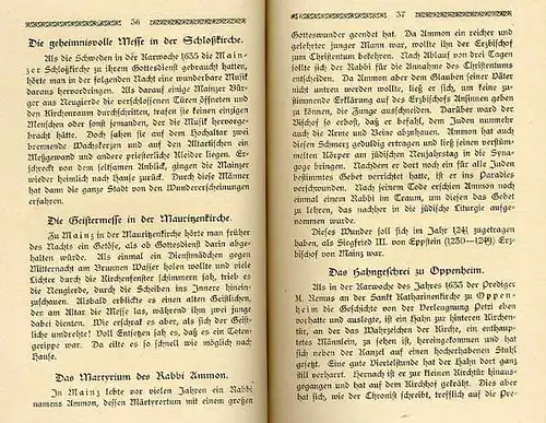 Rhein Hessen Mainz Bingen Worms Heimat Sagen Hessische Volksbücher 1921