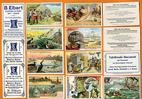 Werbung Reklame Neustadt Kaiserlautern 58  Kaufmannsbilder  Sammlung um 1900