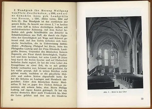 Rheinland Pfalz  Meisenheim am Glan Stadt Geschichte Schloßkirche Führer 1958