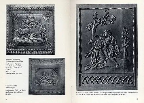 Hessen Wetzlar Bruderus Eisenwerke alte Kamin Ofenplatten Buch 1964 