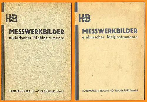 Frankfurt Elektrotechnik Messgeräte Instrumente Hartmann & Braun Katalog 1950