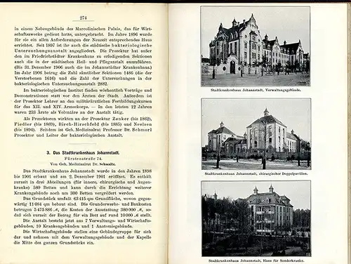 Sachsen Dresden Elbe Kanal Stadt Hygiene Schulen Abwasser Krankenhaus Buch 1907