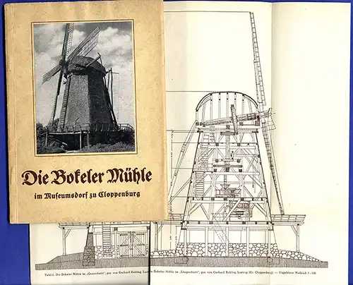 Westfalen Museumsdorf Cloppenburg Bokeler Mühle Aufbau Technik Buch 1942