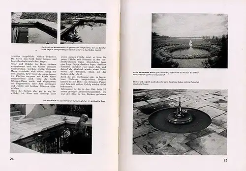 Gartenbau Architektur Wasserbecken Teichbau Bepflanzung Buch 1932