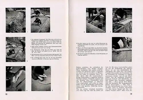 Gartenbau Architektur Wasserbecken Teichbau Bepflanzung Buch 1932