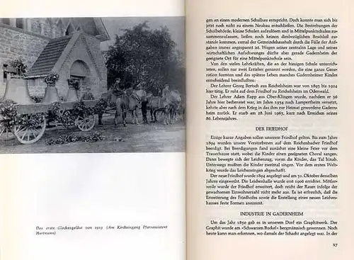 Hessen Odenwald Gadernheim Geschichte Chronik Heimatbuch 1963