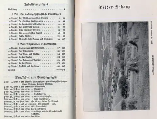 Hessen Odenwald Main Franken Neckar Geschichte Heimatbuch 1929