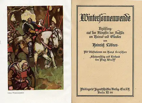 Deutschland Mittelalter Karl der Große Sachsenkriege Roman Jugendbuch 1930