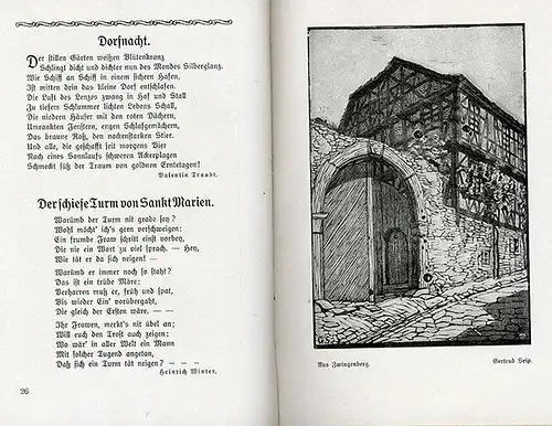 Hessen Heimat Hessische Künstler und Dichter Ubbelohde Kunst Grafik Buch 1918