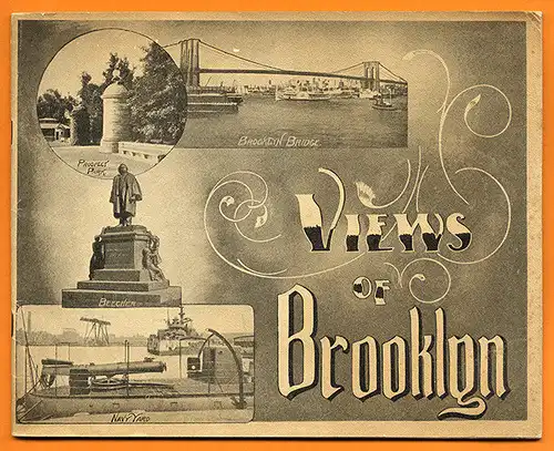 USA New York Brooklyn Ansichten Foto Bilder Album Reise Souvenier 1905