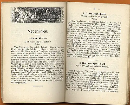 Bayern Main Spessart Aschaffenburg Lohr Heigenbrücken Spessart Wanderbuch 1911