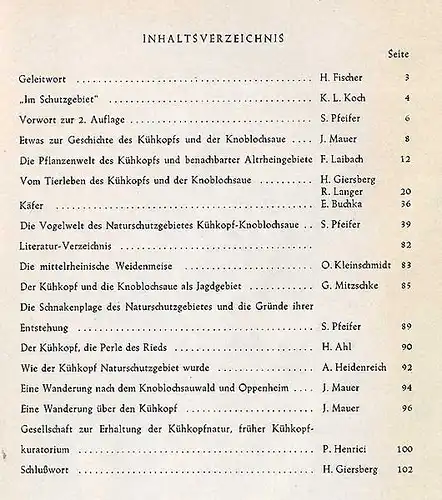 Hessen Alt Rhein Ried Kühkopf Naturschutz Tiere Pflanzen Vögel Ökologie 1952