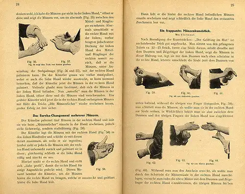 Universium der Magie Schule der Zauberkunst Taschenspieler Tricks Lehrbuch 1921
